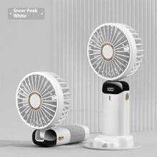 Restez au frais en déplacement : petit ventilateur portatif USB - portable et rechargeable pour les étudiants et le bureau (800 mAh, grande batterie, utilisation longue durée)