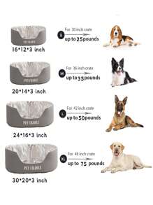 1pc All Season Constant Temperature Aluminum Foil Dog Bed, 2-In-1 For Winter And Summer, Waterproof And Moisture-Proof For Indoor And Outdoor Use, Removable And Washable Pet Warming Mat