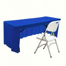 1 Pc Elastic Tablecloth - 1 Pack Elastic Tablecloth Skirt, Polyester Spandex Knitted, Suitable For General Occasions - Multicolor - View 18