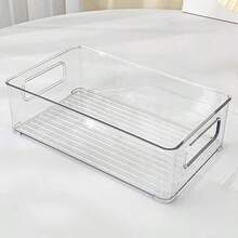 1pc/3pcs Acrylic Transparent Desktop Organizer Box, Suitable For Storing Cosmetics, Stationery, Documents, Dorm Supplies, Drawer Divider, Home & Dorm Daily Necessities, Essential Summer Organizer For Women, Travel Gift