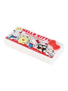 Sanrio 1 Pieza Caja de almacenamiento de tamaño pequeño con personajes de dibujos animados Sanrio Kawaii Hello Kitty, My Melody, Cinnamoroll, Kuromi, Gato Kitty, regalo portátil de sobremesa (Algunas partes pueden ser aleatorias)
