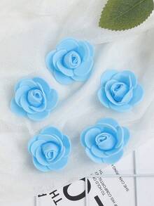 100/200 个人造玫瑰花头，3.5 厘米/1.38 英寸小泡沫玫瑰花头，适用于 DIY 工艺品婚礼派对装饰婚礼装饰、情人节装饰、周年纪念装饰、节日装饰、派对桌家居装饰 - 彩色 - 查看 17