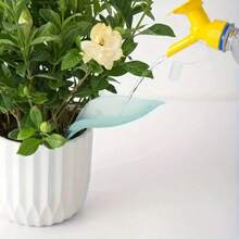 1 Creative Potted Plants With Leaf Shaped Drainage And Watering Funnels, Plant Drainage And Watering Devices, Compact And Easy To Use