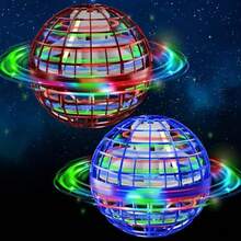 Fliegende Kugel Leuchte, Schwebende Kugel, LED Boomerang Luftball, Fliegender Spinner Mini Drohne Magische Drehende Flugkugel, Drinnen und Outdoor
