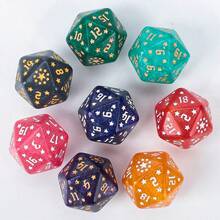 Easytoday 7pcs/Set New Star Carving Dice Set, Acrylic D4 D6 D8 D10 D20 Polyhedral Dice With 8 Colors, High Quality For Tabletop Games - Multicolor - View 5