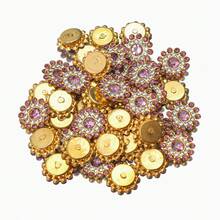 50 件/套水晶珠，迷人水钻花朵设计珠宝制作珠子工艺品