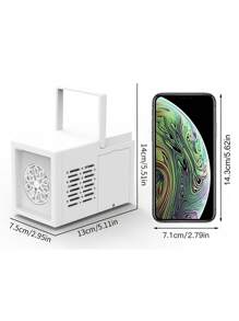 Juguete soplador de burbujas totalmente automático con múltiples agujeros, máquina de burbujas eléctrica rectangular portátil, regalo de juguete portátil para soplar burbujas al aire libre (no incluye baterías ni solución para burbujas)