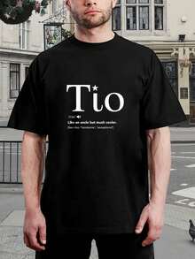 Camiseta divertida de Tio - Regalo genial para tios | Regalo de cumpleaños del Día del Padre para tios españoles | Mejores camisetas casuales para hombres - Negro - Ver 1