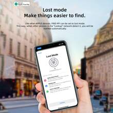 Tracker Electronics Key Finder Luggage Tracker Smart Tag For Key, Backpack, Wallet, Pets Works With Apple Find My (IOS Only) And Global Search Range