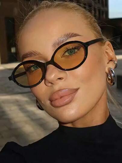 1 par de óculos de sol ovais marrons personalizados, adequados para esportes, viagens, festivais de música eletrônica, estilo esportivo, direção, roupas de férias, praia, passeios, acessórios de verão, férias, viagens em família, proteção UV, golfe, caminhadas, estilos elegantes, acessórios de moda de rua, festas, atividades ao ar livre, estilo de rua, pesca, atividades ao ar livre, feriados, proteção solar, roupa de saída para férias, praia, litoral e presente para família e amigos