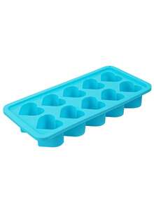 1pc Heart Shaped Silicone Ice Cube Tray - 10 Cavity Heart Shaped Ice Mold, Suitable For Chocolate, Pudding, Jelly And Candy | Flexible Handmade Mold, Fit For Refrigerator, Kitchen Accessories, Fridge Ice Cube Trays, Easy Demold, Reusable