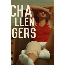 1 件电影《挑战者》（2024）海报印刷网球运动电影帆布画墙面艺术适用于电影院客厅家居装饰礼品可选画框