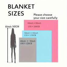 1 Piece Flannel Blanket From Mom Mermaid Blanket For My Daughter, Warm And Cozy Soft Blanket For Sofa Bed Couch - White - View 4