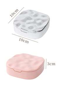 1pc Portable Mirror Jewelry Box, Earring, Necklace, Ring Storage Box, Small And Exquisite Mini Home Accessory Box. Jewelry Storage Box. Convenient And Practical. Storage And Organization. For Women Storage Organizer Travel Essentials Gift Back To School