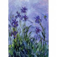 1 pièce Affiche murale d'art moderne de Claude Monet avec des fleurs sauvages. Impression pour la décoration de la maison, de la chambre à coucher, du bar. Cadeau décoratif optionnel avec cadre.