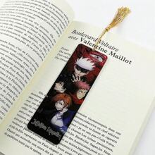 Jujutsu Kaisen 1pc Jujutsu Kaisen Tassel Bookmark, GOJO SATORU Bookmark, Anime Acrylic Bookmarks, Student Stationery,School Supplies,Back To School