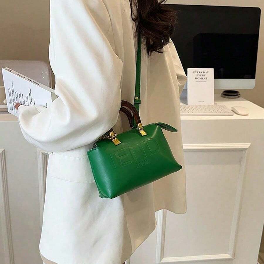 2025 Tren-Dy Women's Messenger Bag - Large Capacity Pillow Crossbody Bag, Fashionable Niche Shoulder Purse For Daily Use & Travel - Green - View 1