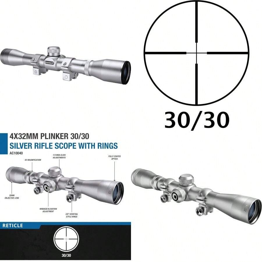30 30 Crosshair Reticle Rifle Scope For.22 Plinking And Rimfire Rifles ...