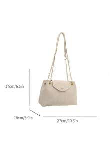 Túi đeo chéo và túi xách tay kiểu dáng tối giản, thời trang, thích hợp để đi mua sắm, đựng ví, dành cho phụ nữ trẻ, sinh viên đại học, người trẻ đi làm và nhân viên văn phòng. Rất phù hợp cho văn phòng, trường đại học, công việc, kinh doanh, đi lại, hoạt động ngoài trời, du lịch và leo núi. - trắng - Xem 9