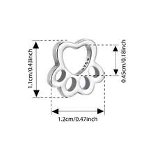 WOSTU 1PC 925 Sterling Silver Heart Bead Cat Bead Charm Pendant Fit Original Necklace Bracelet DIY Jewelry Accessories