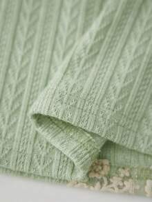 Women's Y2k Knit Cami Tank Top Fairy Lace Trim Bow Front Spaghetti Strap Deep V Neck Slim Fit Camisole Crop Tops Sexy Backless Sleeveless Vest Shirt Summer Cute Going Out Tops - 綠色 - 查看 8