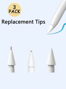 3/6/9 PCS Replacement Tips Compatible With Apple Pencil 1st/2nd Gen, Pencil Nibs Compatible With Ipad Pro Pencil 2/1 Gen,IPad Pro Pencil Sets Best Gifts For Christmas, Family, Friends, Birthday, Holiday Pen Accessories