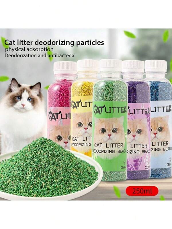 One 250ml Bottle Of Cat Litter Deodorant, And Safe,Instantly Eliminate Odors And The Smell Of Urine,99.9% Odor Elimination,Pet Deodorant, Safe And Suitable For Cats.,Pet Air Freshener,It Is Also Applicable To Other Small Animals