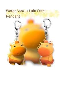 Nuevo llavero de moda y lindo con capibara expresivo y divertido, colgante de dibujos animados para decoración de mochila, regalo