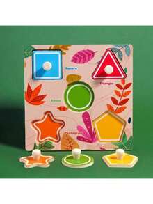 Fei Rui Educational Wooden Fruit Puzzle - 5 Unique Shapes, Realistic Detail, Ideal Learning Toy For Youngsters, Christmas, Halloween, Thanksgiving - Multicolor - View 10