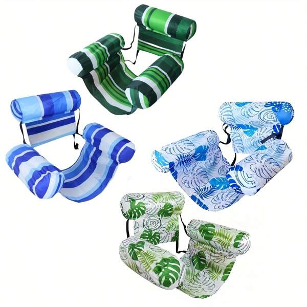 1/2 Packs Inflatable Swimming Pool Float, Heavy Duty Adult Pool Lounger, Floating Lounge Chair, Create Summer Fun At Beach, Lake, Pool