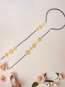 1 Stück langkettiger runder Vintage-Stil Anhänger Halskette für Frauen, modisches tägliches Accessoire