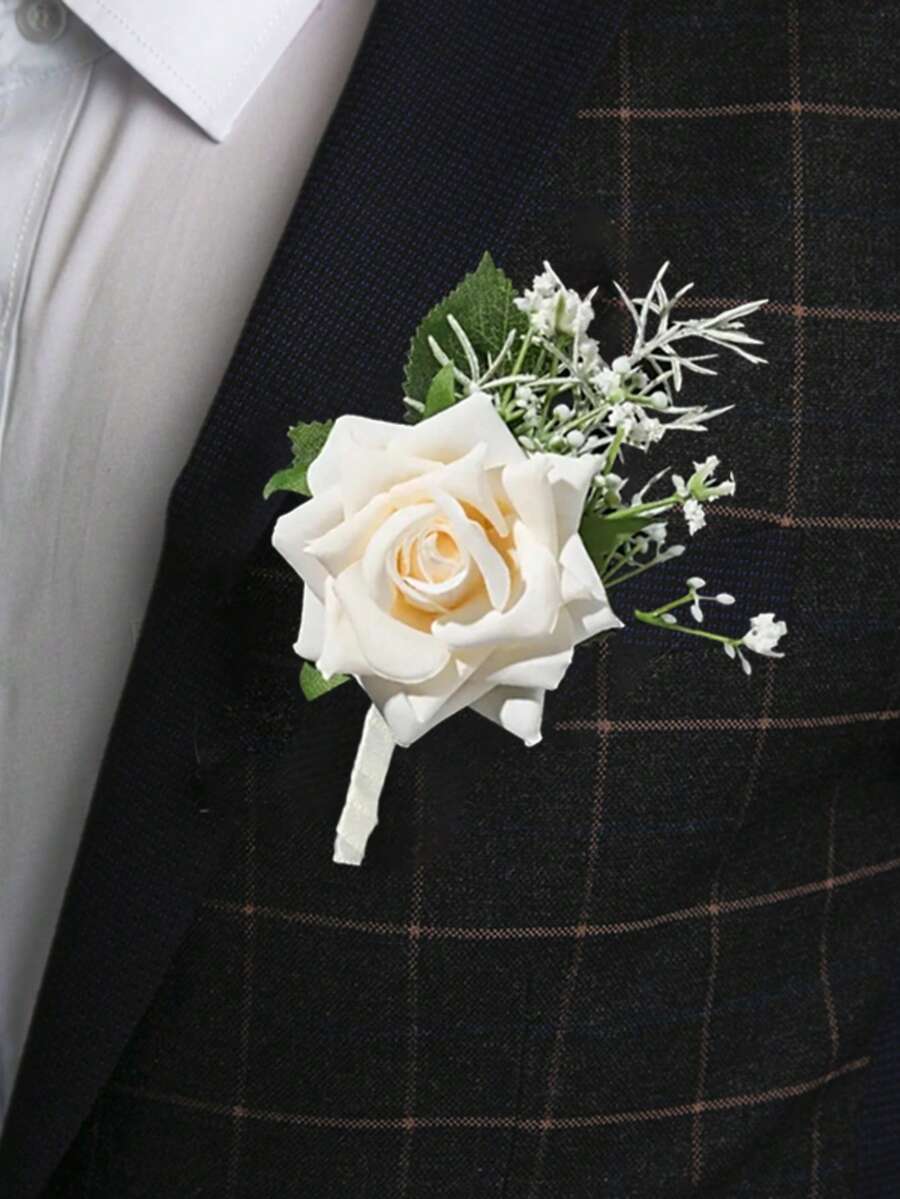 Boutonniere trang trí hoa - Nhiều màu - Xem 1