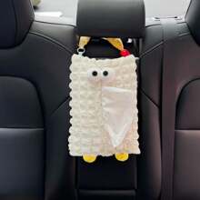 Cute Monster Car Tissue Paper Holder/Car Seat Hanging Tissue Box/Creative Cartoon Car Interior Decor/Bedroom Plush Tissue Box Cover