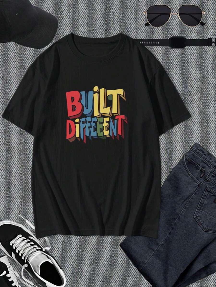 Camiseta divertida y sarcástica de manga corta para hombre "Si al principio no tienes éxito, Chris..." - Divertida camiseta gráfica para regalar a amigos, familiares y compañeros de trabajo - Algodón ligero para uso informal - Negro - Ver 1