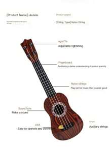 Ukulele in grado di suonare come una chitarra, giocattolo musicale per l'educazione precoce dei bambini, regalo per compleanni e festività