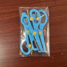 1pc/2pcs/3pcs Safety Scissors, Plastic Scissors For Students Handicrafts, Cutting Shears, Plastic Wrapped Small Scissors For Beginners, DIY Art Tools, Children Students Office Scissors,Back To School
