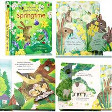 Lachilly Usborne Peep Inside Children's Books: Garden, Animal Homes, Dinosaurs & Farm /Nature Themes, Lift-The-Flap Educational Board Books For Kids, Preschool Children Early Interactive Learning Books - Multicolor - View 11