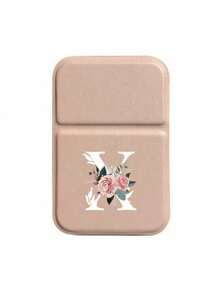 1pc Mini Pink Flower White Letters Foldable Portable Makeup Mirror,Letters Of A-Z Makeup Mirror With Bracket, Travel Mirror, Beauty Products, Desktop Makeup Mirror, Rectangular Desktop Compact Mirror Foldable Small Minimalist Makeup Mirror, Travel Portable Makeup Mirror For Women's Gift - The Best Gift For Mom And Teacher