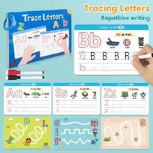 Lachilly 16pcs Alphabet Flash Cards With Erasable Pen Writing ABC 123 Tracing Cards Educational Toys For Kids - Multicolor - View 8