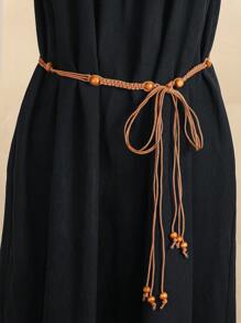 1pc Waist Belt For Dress, Knot Decor Versatile Fashion Waist Cincher Fall, Autumn, Halloween