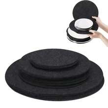 12 件锅和锅盖保护套套装，3 种不同尺寸，锅分隔垫/堆叠锅盖保护套/锅盖分隔器，用于保护和分隔锅和锅盖