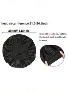 1pc Luxurious Satin Silk Bonnet For Sleeping, Broadband High Elasticity Head Worn Nightcap, Suitable For Women's Hair Care Silk Hat, Unisex Night Hair Protection For Men & Women, Suitable For Comfortable Home Use, Night Sleep Headcap, Women's Elastic Shower Cap, Adult Beauty And Hair Care Cap Suitable For Both Men And Women, Shower Cap. Home Bathroom Decor Shower Towels For Beaty Salon, Hotel Sports,Home Essentials, Towel, Skin Care