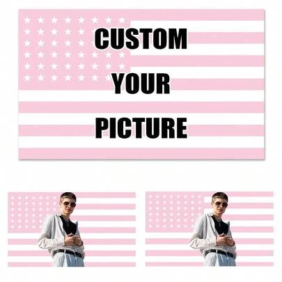 1pc Customizable Tapestry, Can Add Photos And Text, Suitable For Birthday, Wedding, Halloween, Christmas, Party, Father's/Mother's Day, Home Decor, Bedroom Decoration, Multi-Functional, Decorative, Reusable, Exquisite, Fashionable, High-Quality, Colorful, Modern, Customized, Personalized, Unique, Ideal Gift