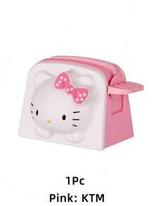 Sanrio 1 pièce Distributeur de dentifrice Hello chat, facile à presser et enrouler. Support pour dentifrice et nettoyant visage pour la maison, le dortoir et les voyages. Sans pile requise (certaines pièces peuvent être aléatoires). Rentrée scolaire
