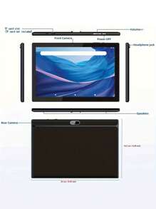 Coopers YQ10S Max Android 15 Tablet 10 Inch, RK3562 4-Core 2.0Ghz/6GB RAM 128GB ROM/2.4G+5G WiFi+WiFi 6/BT 5.0/FHD IPS Screen/2MP+5MP Dual Camera/Type-C/6000mAh/Supports 1TB SD Expansion/With Keyboard, Mouse, Stylus, Protective Case, Protective Film (No Adapter)