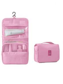 带手柄的便携式化妆包盥洗包，Pu 大容量化妆品收纳包防水旅行收纳包，存放化妆品和旅行必需品，女性礼物