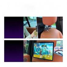 1pc Extendable Slouchy Phone/Tablet Car Headrest Mount Holder, Versatile Car Backseat Phone Tablet Bracket Cradle - Multicolor - View 7