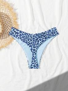 Women Leopard Print Random Sexy Bikini Bottom Swimwear - Multicolor - View 2