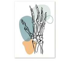 1 Pc Optional Frame Posters Wall Arts Abstract Medical Anatomy Heart Teeth Skeleton Wall Art Canvas Painting Nordic Posters And Prints Wall Pictures For Clinic Decor ,Wall Art With Frame
