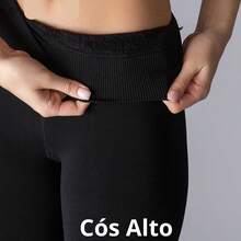 Thick Thermal Tights Lined Winter Cold High Waist - SINGLE SIZE - màu đen - Xem 1